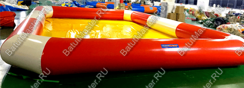 Прямоугольный надувной бассейн "Полосатик" 8*6*0,65 м