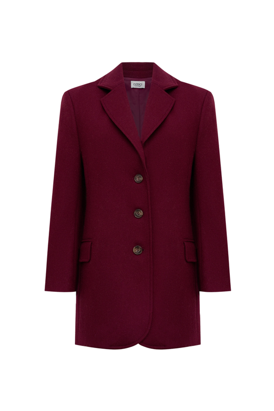 Жакет-пальто из шерсти