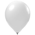 Шар воздушный пастель Alingar, №12, белый, 100шт/уп, пакет с европодвесом