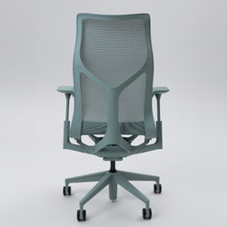 Кресло Herman Miller Cosm, высокая спинка, цвет Glacier, регулируемые подлокотники