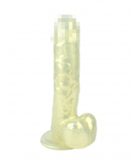 Фаллоимитатор на присоске Keshi Pearl перламутр золотистый 19 см