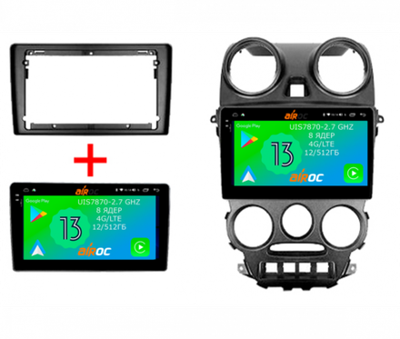 Магнитола для Lada Granta 2011-2018 (взамен ШГУ) - Airoc 2K AU-3006 на Android 13, TS20, 12/512Гб, SIM-слот