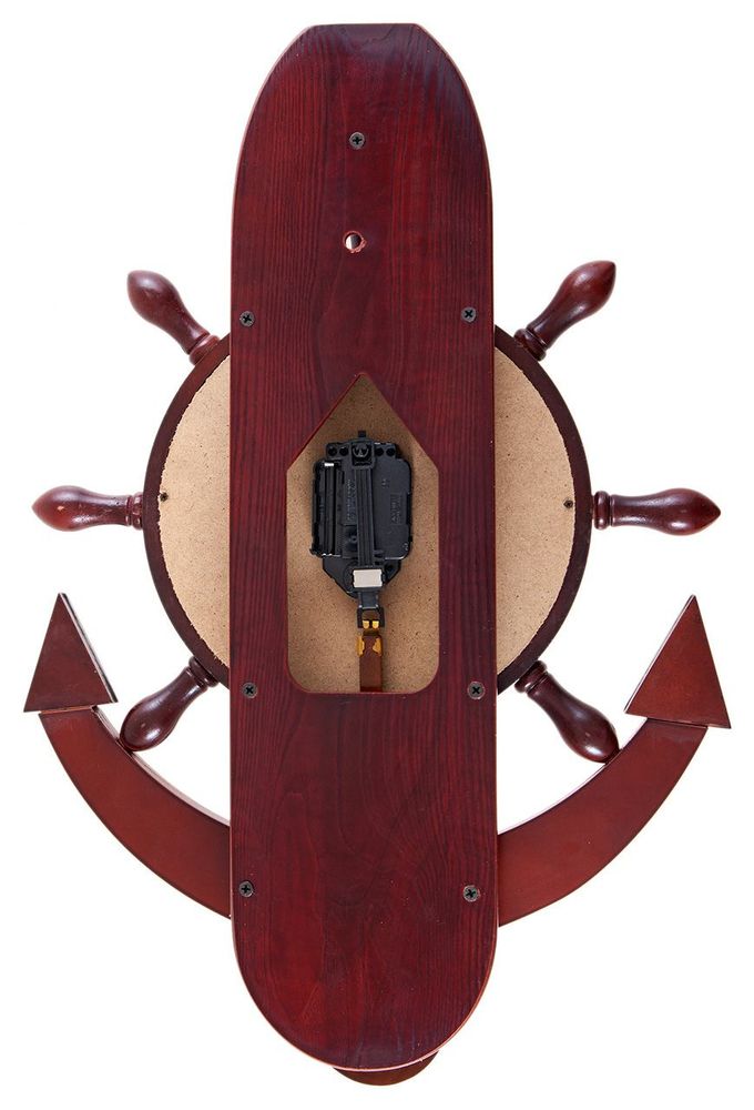 Часы настенные "Якорь" 40 см x 61 см, деревянные