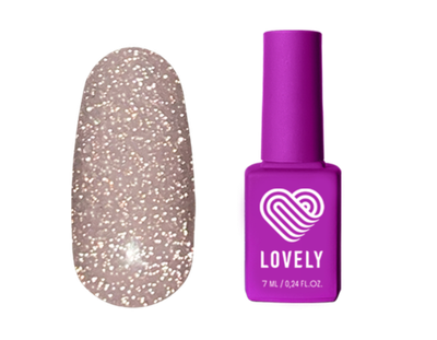 LOVELY Гель-лак Diamond Nude 02 (светоотражающий), 7 ml