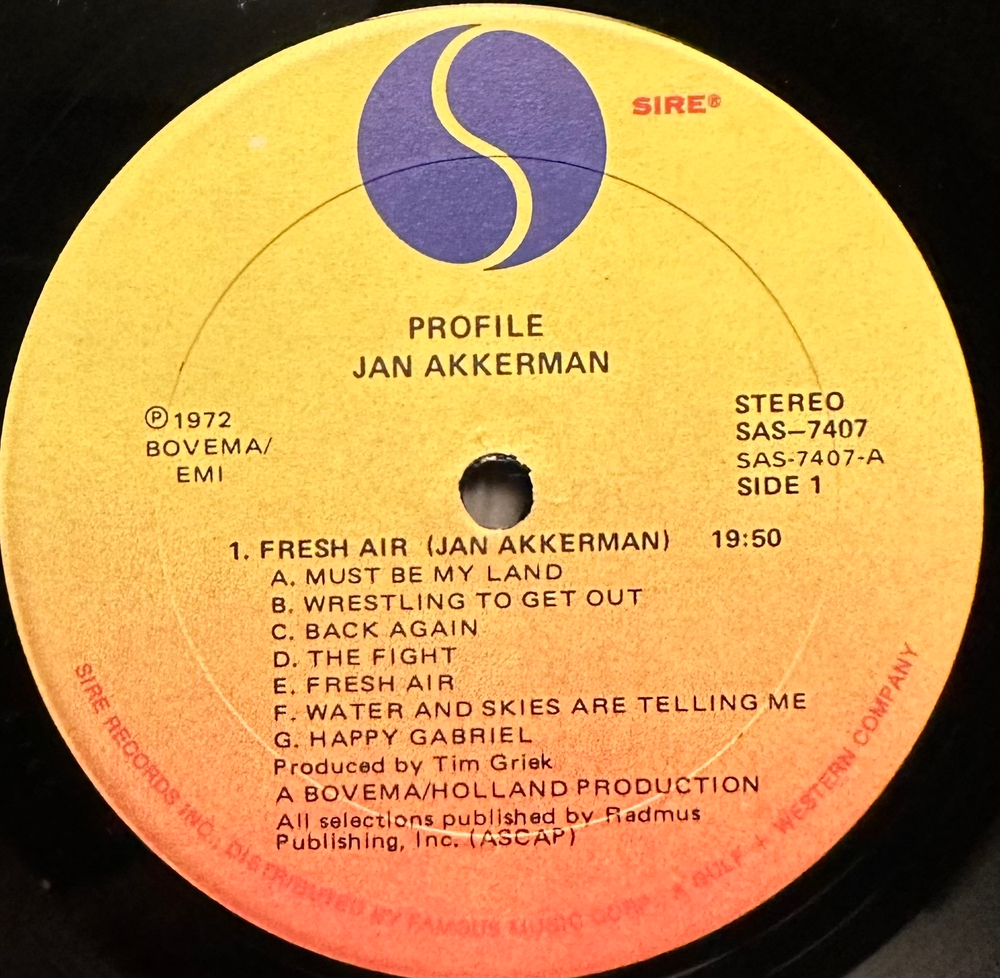 Jan Akkerman - Profile (США 1972г.)
