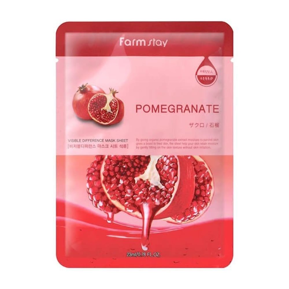FarmStay Visible Difference Pomegranate Mask Pack тканевая маска