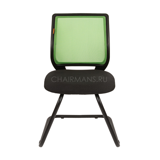Кресло посетителя Chairman 699 V сетка/ткань светло-зеленый/черный