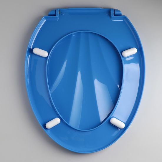 Сиденье для унитаза НОВА голубое