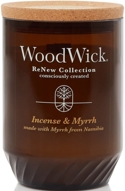 WOODWICK RENEW LARGE CANDLE INCENSE & MYRRH CANDLE 609 GR