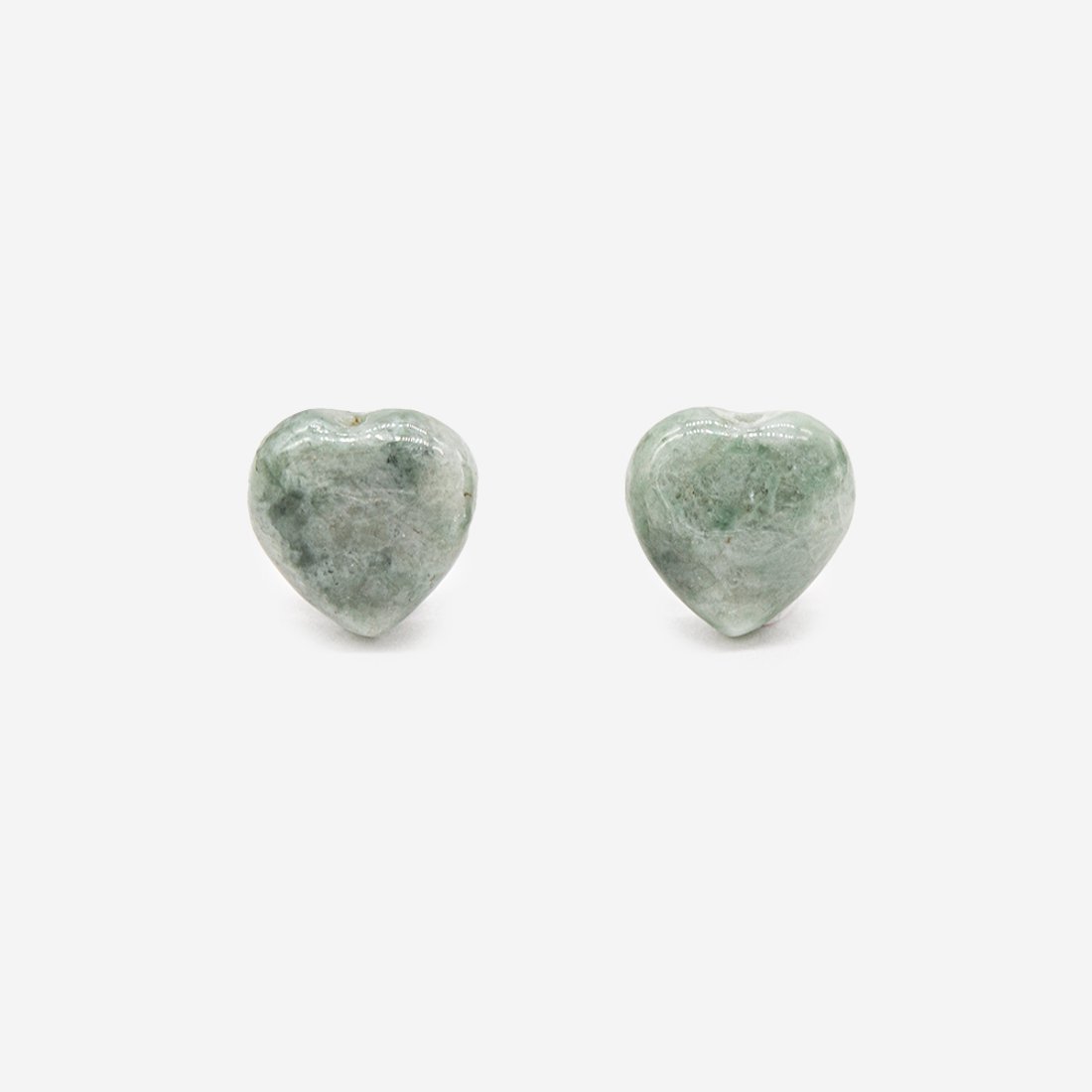 Сердечки из жадеита, 12мм