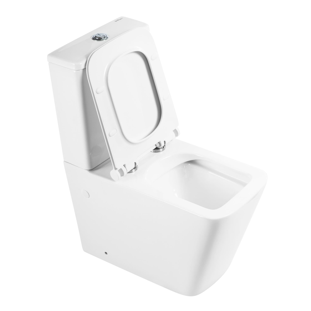 Унитаз-компакт безободковый с сиденьем BelBagno ARDENTE-R BB02093CPR/SC + BB02093T