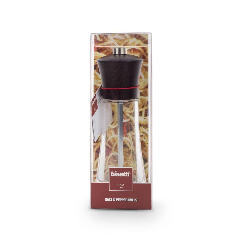 Мельница для соли 17.5см Bisetti Verona темное дерево Италия фото