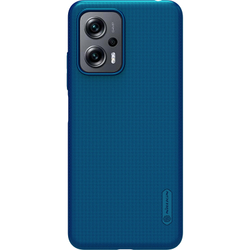 Тонкий жесткий чехол синего цвета от Nillkin для Xiaomi Redmi Note 11T Pro, 11T Pro+ 5G и Poco X4 GT 5G, серия Super Frosted Shield