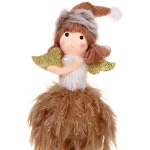 Фигурка новогодняя «Зимний показ мод» 20 см (микс), Бежевый