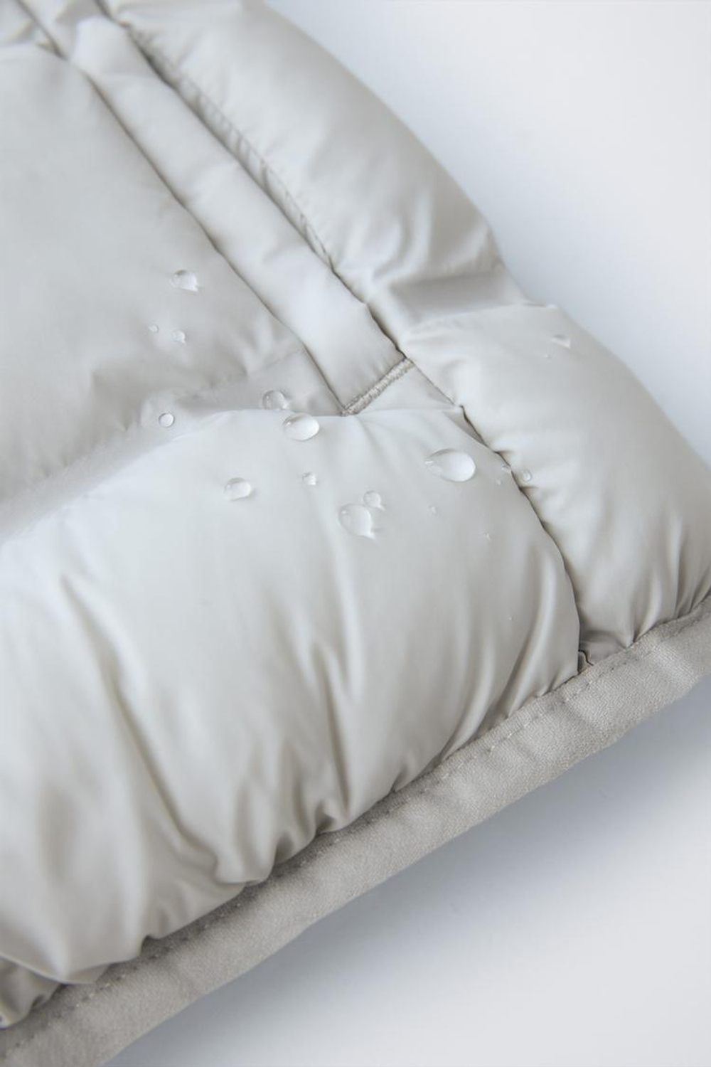 ZARA УЛЬТРАЛЕГКИЙ ЖИЛЕТ WATER REPELLENT, ЦВЕТ ЛЬДА