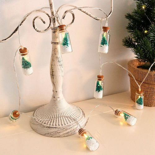 Светодиодная гирлянда "Нить. Елки в стеклянных баночках" 1,65 м