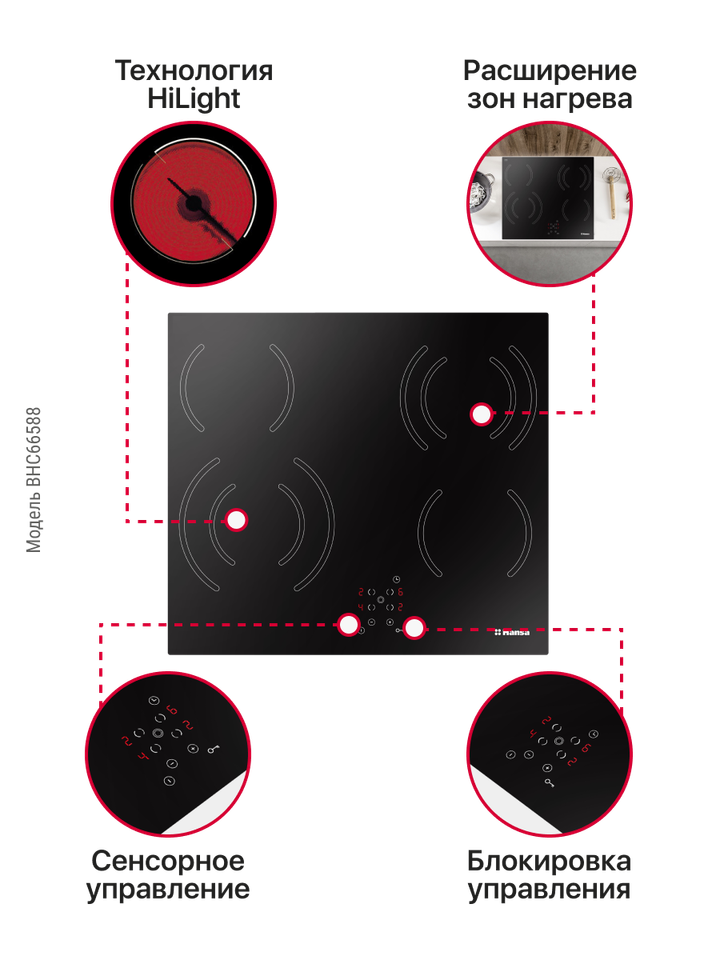 Электрическая панель Hansa BHC66588