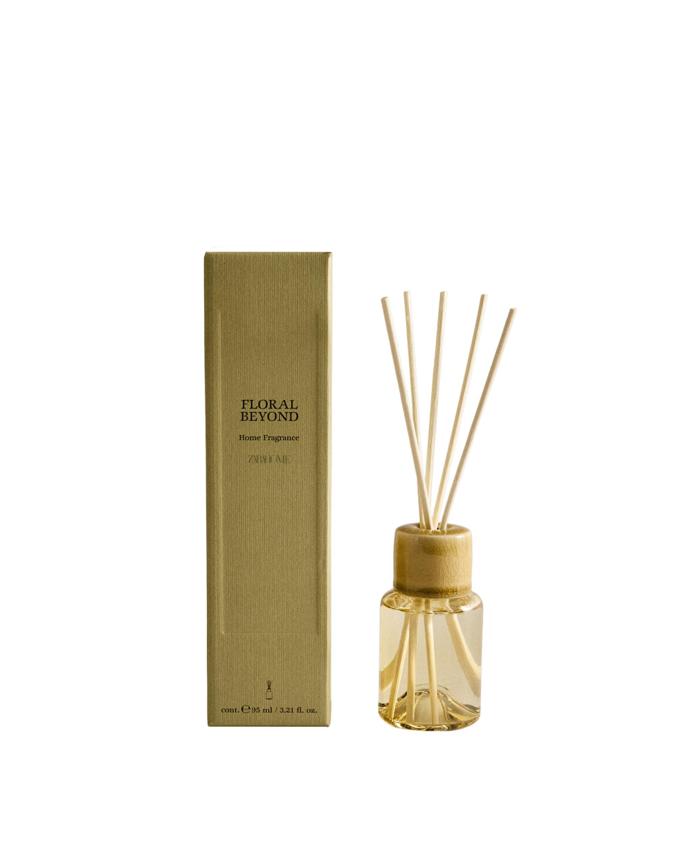 Zara Home Аромадиффузор Floral Beyond 95 мл, тростниковые палочки микадо, аромат цветочный, Розовый