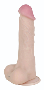 Телесный вибратор-реалистик NEOSKINUM - 21,5 см. (Цвет: телесный)