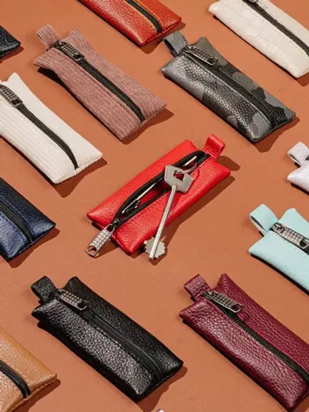 Ключница карманная кожаная