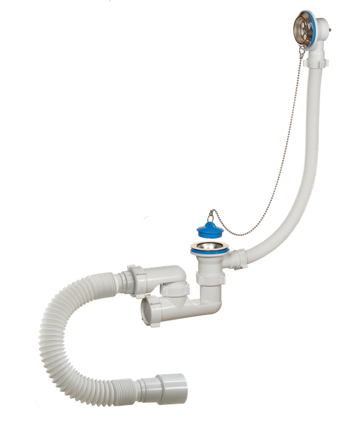 80089 Сифон для ванны рег. с пер. ОРИО  (28/1шт)