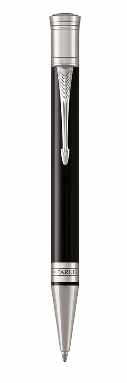 Шариковая ручка Parker Duofold Classic International Black CT, стержень: M, цвет чернил: black, в подарочной упаковке.