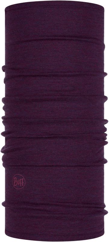 Шерстяной шарф-труба Buff Wool midweight Purplish Melange Фото 1