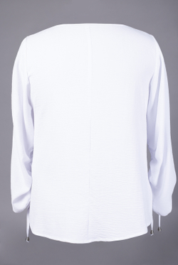 Блузка женская 2860ЛП, белый #97Бел092860ЛП