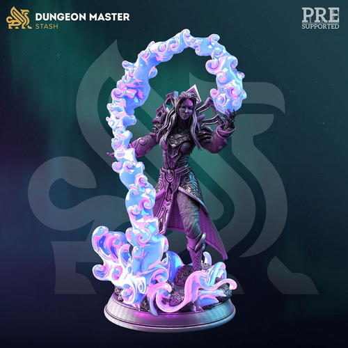 Эльф Полуэльфы Темные эльфы Дроу Маг Волшебник Колдун Чародей миниатюра для dnd, днд, pathfinder, фентези, Настольная игра, НРИ, Варгейм, РПГ