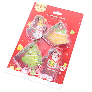 Вырубка для печенья Новогодние фигуры (4 шт)