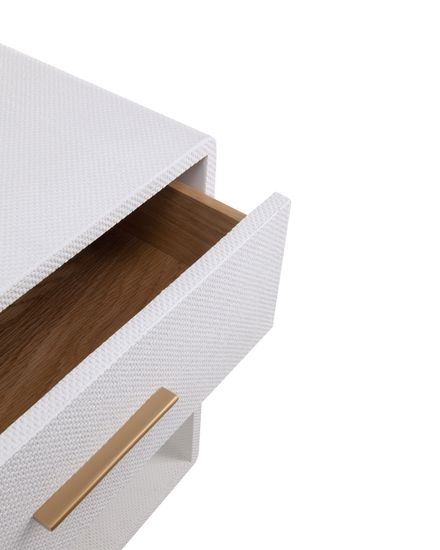 Белая прикроватная тумба “Тейт”