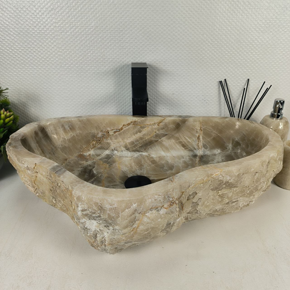 Раковина из оникса Erozy Grey EO-64776 63*40*16 0158