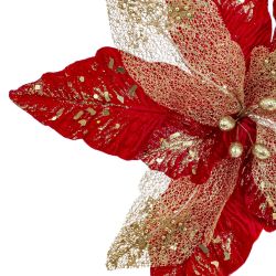 GAEM Цветок искусственный "Пуансеттия", L48 W48 H38 см