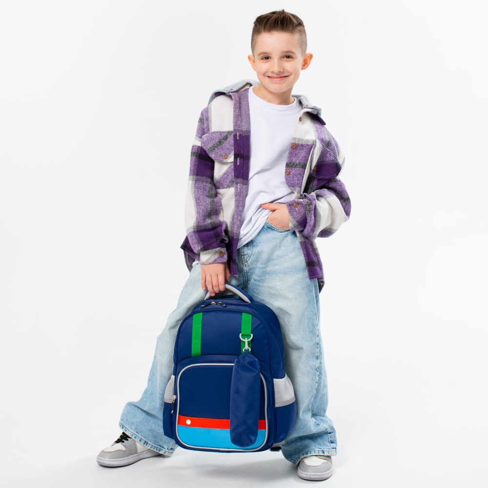 Рюкзак BRAUBERG KIDS MODE с пеналом в комплекте, 1 отделение, «Color mood», 39×28×15 см.