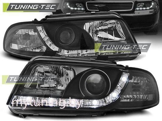 Передние фары Audi A4 B5 daylight black