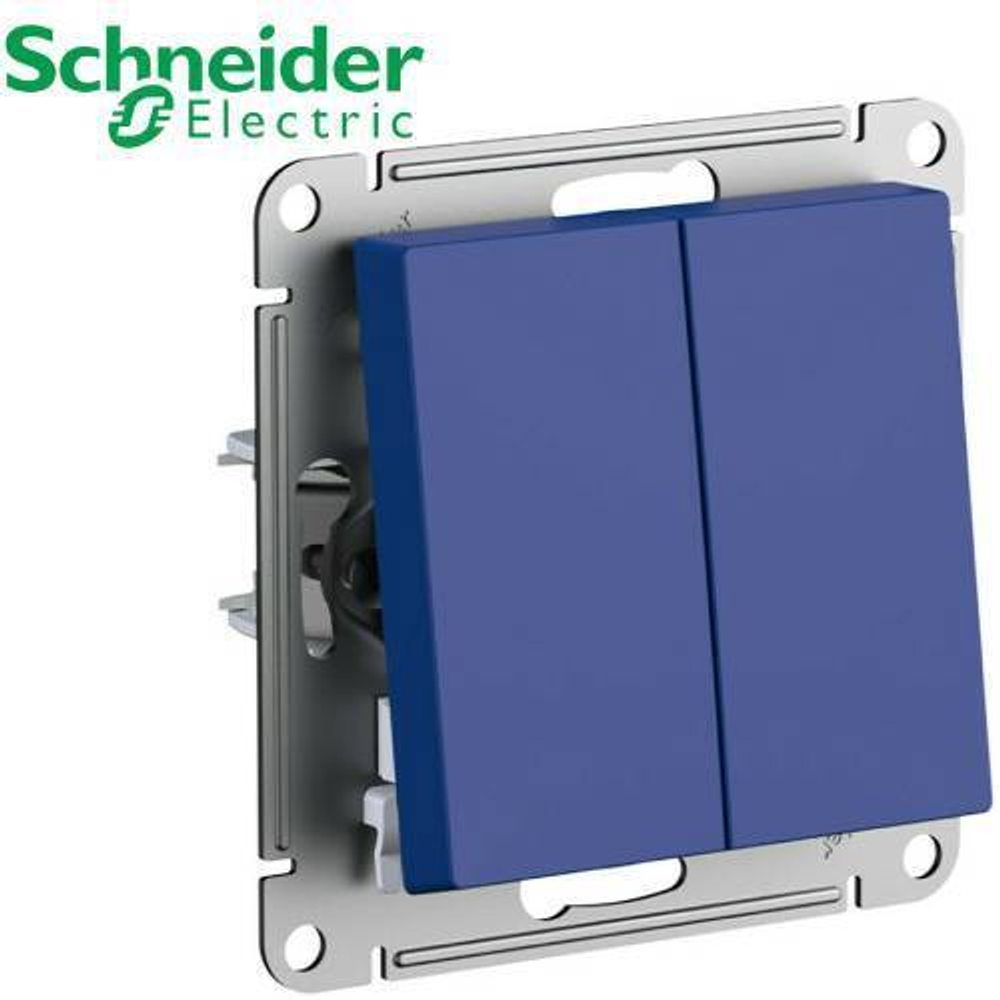Переключатель 2-кл (аквамарин) AtlasDesign Schneider ATN001165