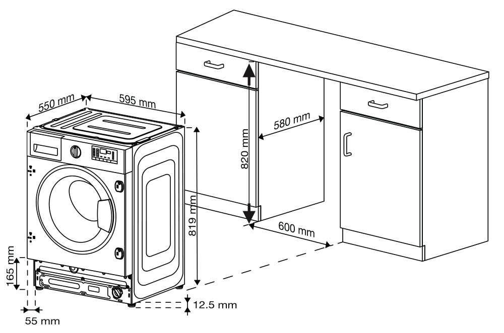 Встраиваемая стиральная машина Hotpoint WBIH 7290 VWB