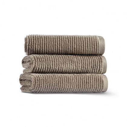 Полотенце 40x71 L'appartement Slim Ribbed cabble stone серо-коричневый