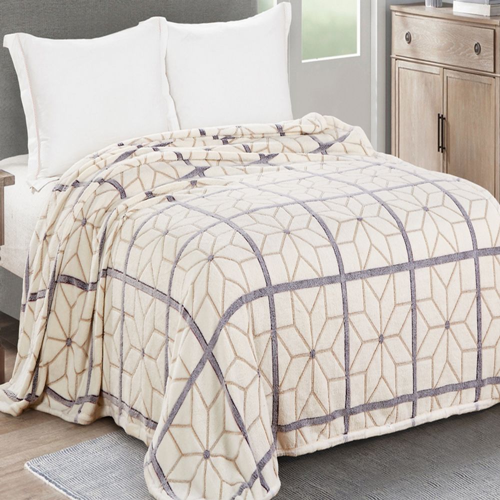 Плед "АВТ. БАМБУК-270", микрофибра, Россия.