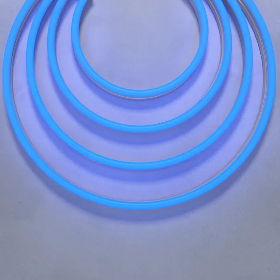 Гибкий неон 1708 24В 9,6Вт/м Синий IP67 5м Led Strip 200521