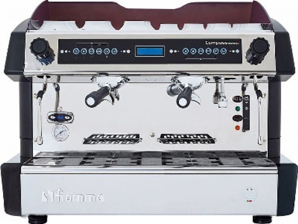 Профессиональная кофемашина Fiamma Compass 2 DB TC Black (2 высокие группы, авт., двойной бойлер)
