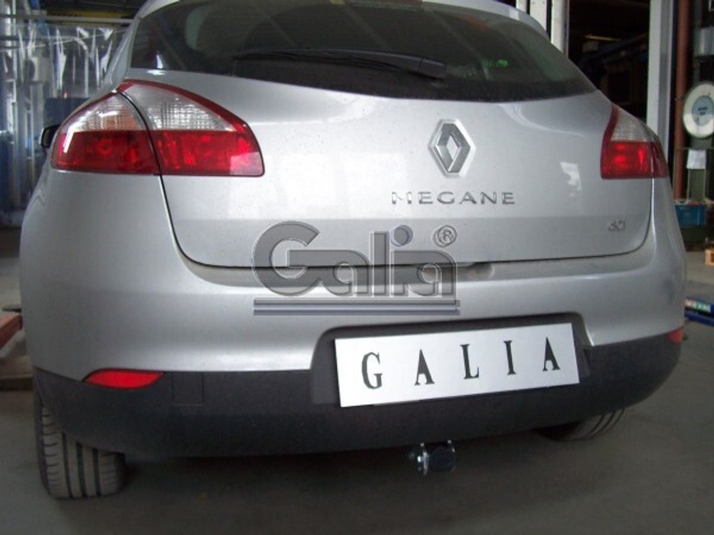 Фаркоп оцинкованный Galia R087A для Renault Megane III хетчбек 5 дверей 2008-2016, Renault Scenic III 2010-2016(паспорт и сертификат в комплекте)(без электрики)