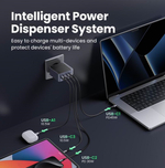 Зарядное устройство 3xUSB C+1xUSB, 100W, GaNInfinity X565, UGREEN 35043