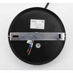 Светильник подвесной (подвес) ЭРА PL9 BK металл, E27, max 60W, высота плафона 230мм, подвеса 800мм, черный