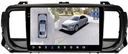 Магнитола для Peugeot Traveller/Expert, Citroen SpaceTourer/Jumpy, Opel Zafira Life/Vivaro - FarCar BX3116M-360 на Android 13, QLED+2K, TS10, 6Гб+128Гб, CarPlay, 4G SIM-слот