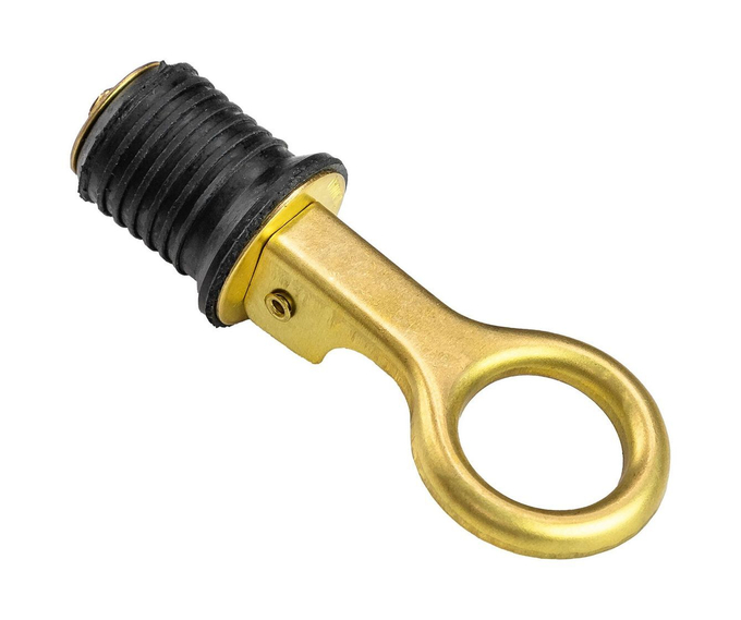 Пробка сливная 22-25 мм (защелка), латунь