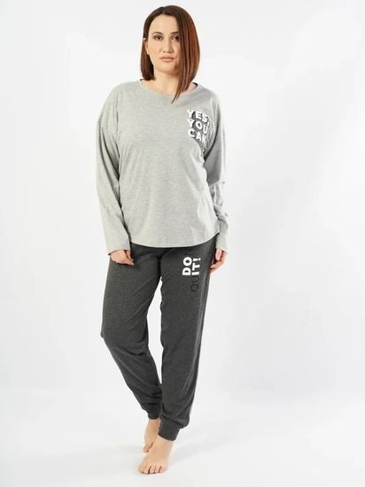 Комплект женский больших размеров Vienetta длинный рукав 1030200000