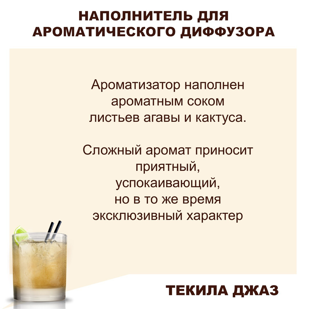 ТЕКИЛА ДЖАЗ - Наполнитель для ароматического диффузора