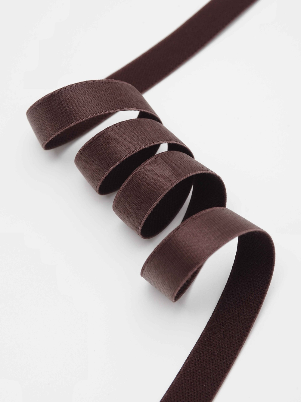 Резинка бретелечная шоколад глянцевая ширина 15 мм
