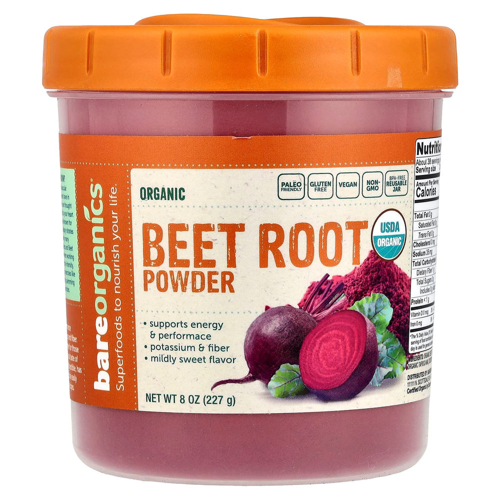BareOrganics, Порошок из органической свеклы, 227 г (8 унций)